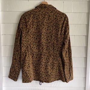 Thread and Supply leopard print coat size L